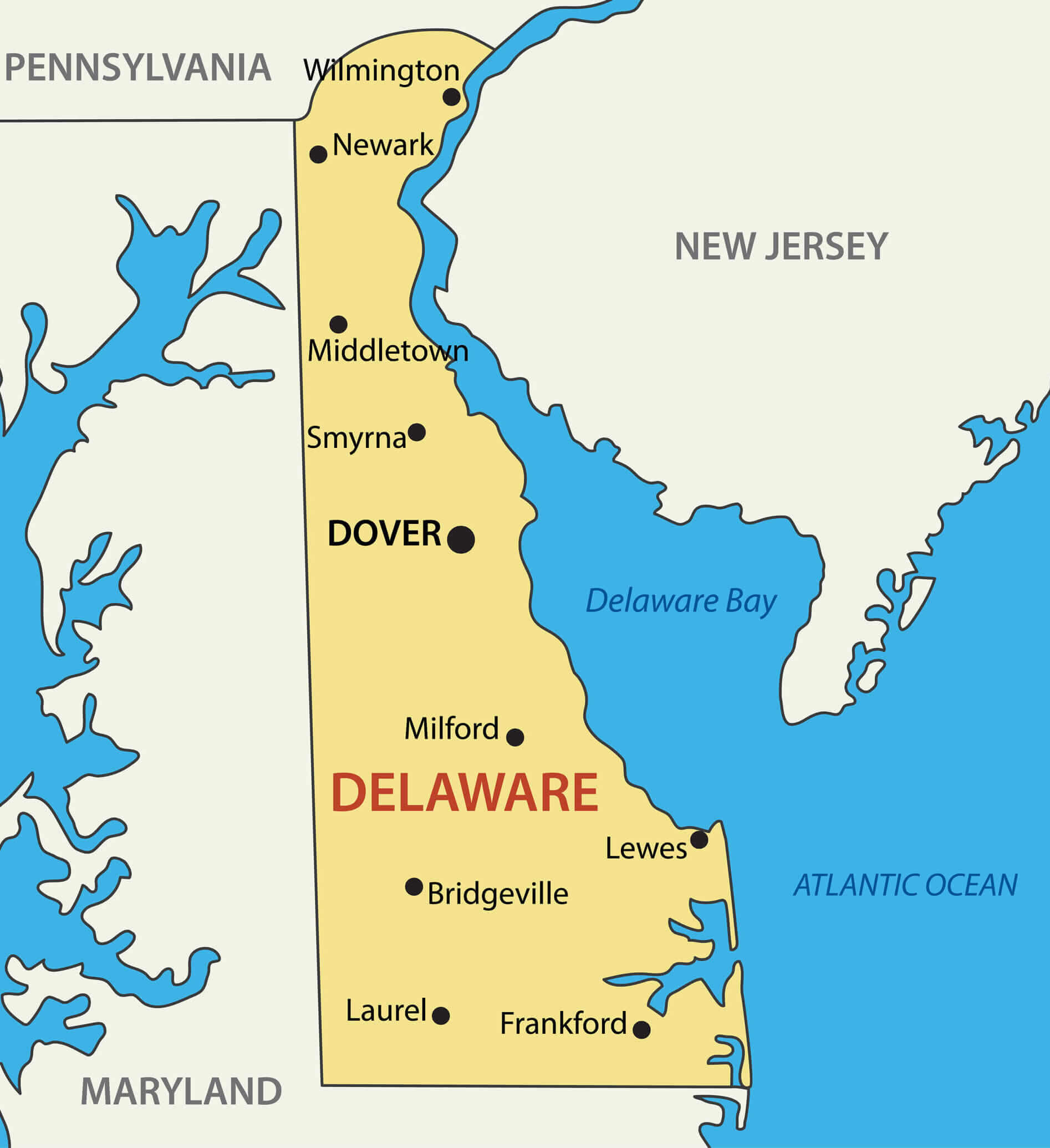 Delaware State Carte EU